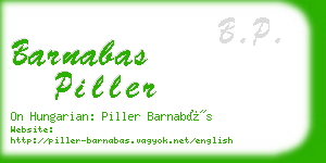 barnabas piller business card